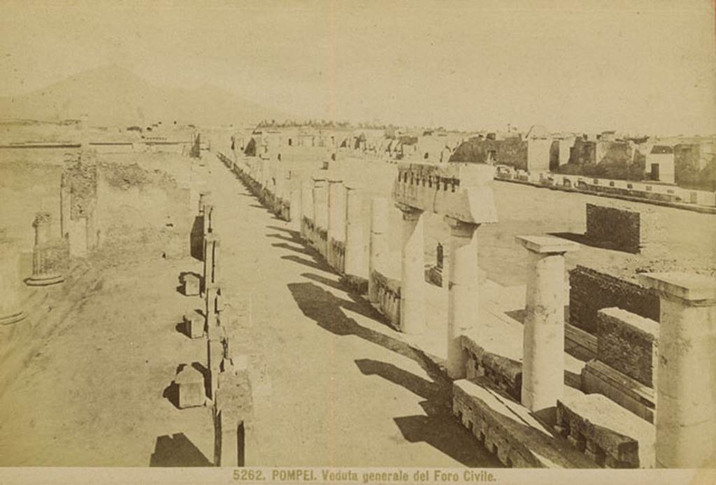 Vii Pompeii Forum View Numbered Dated Th Aug Of West